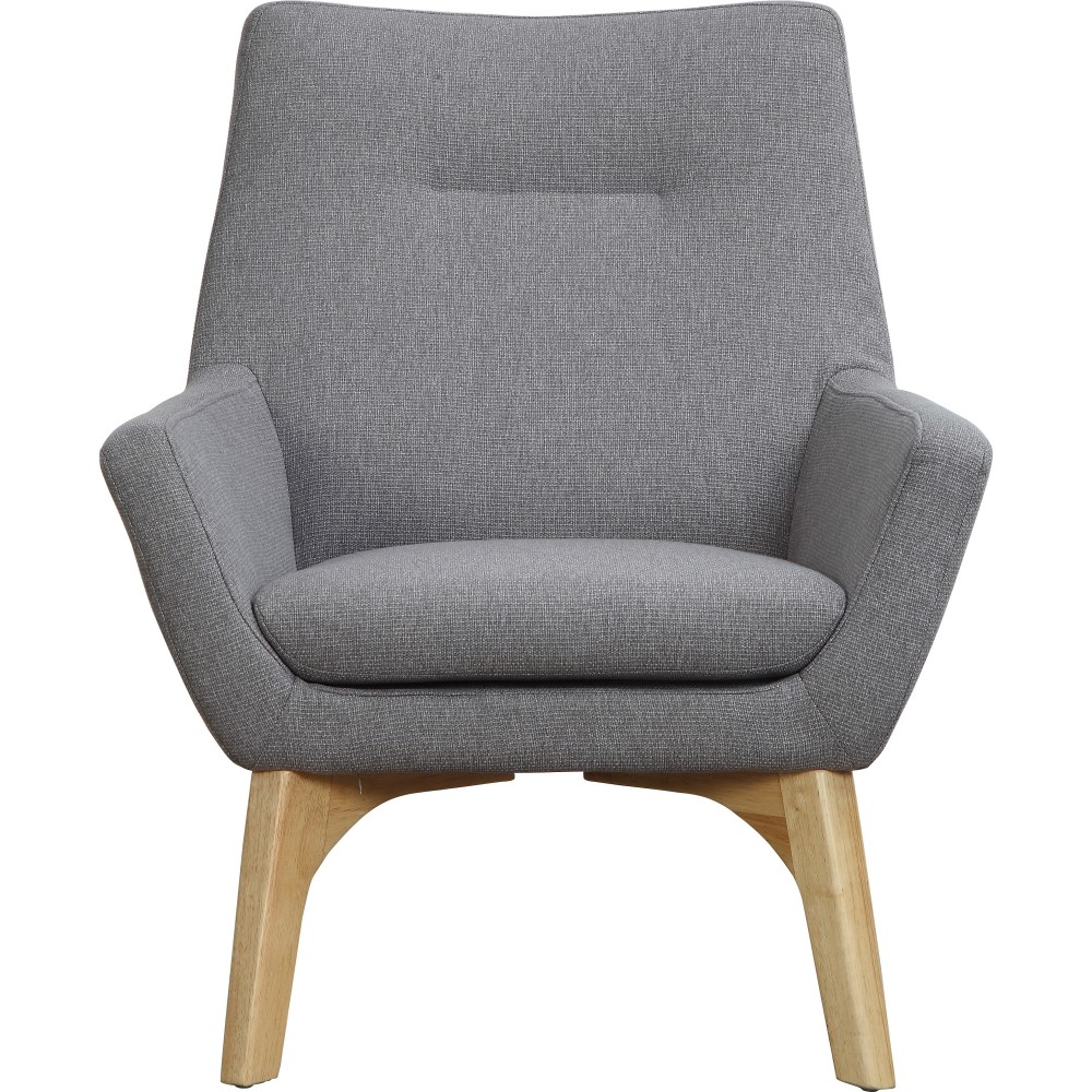 Lorell Quintessence Upholstered Side Chair With Lumbar Support GrayNatural PopularChairscom   