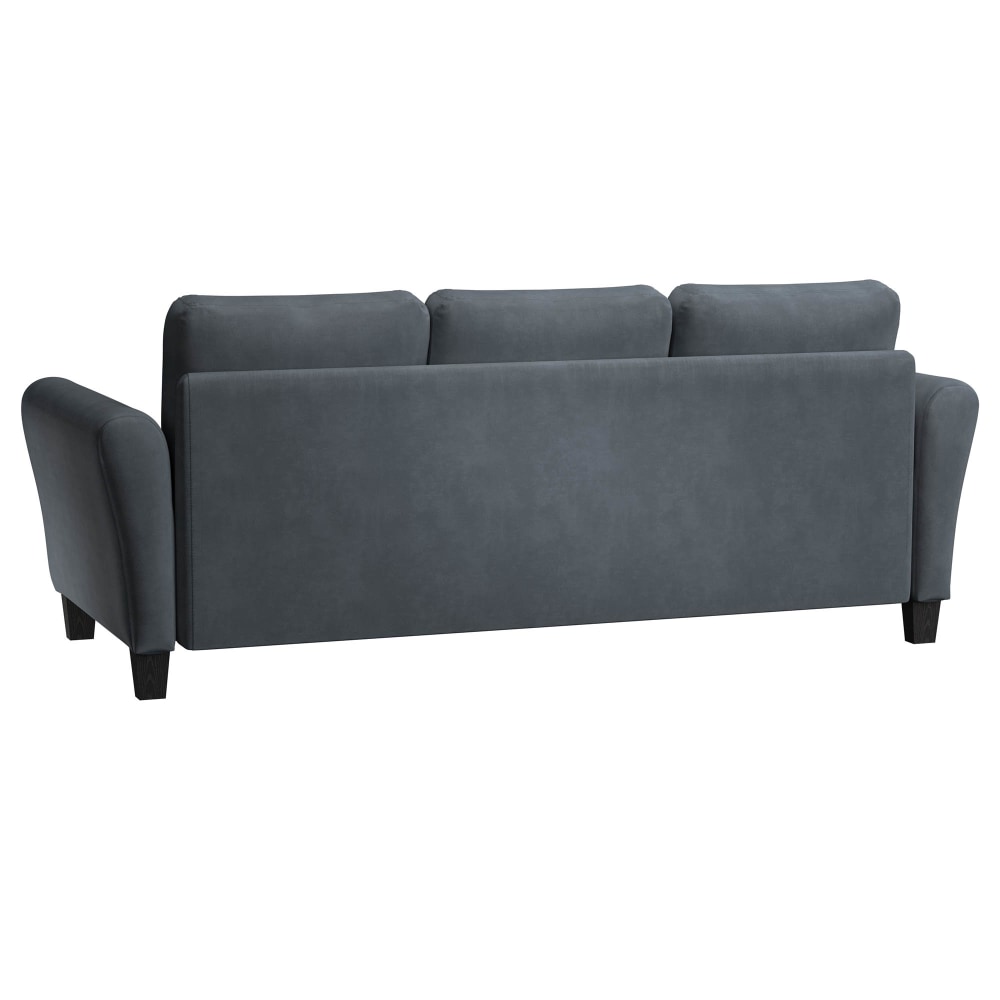 Lifestyle Solutions Winslow Sofa with Rolled Arms Dark Gray PopularChairscom Lifestyle Solutions Winslow Sofa with Rolled Arms Dark Gray PopularChairscom