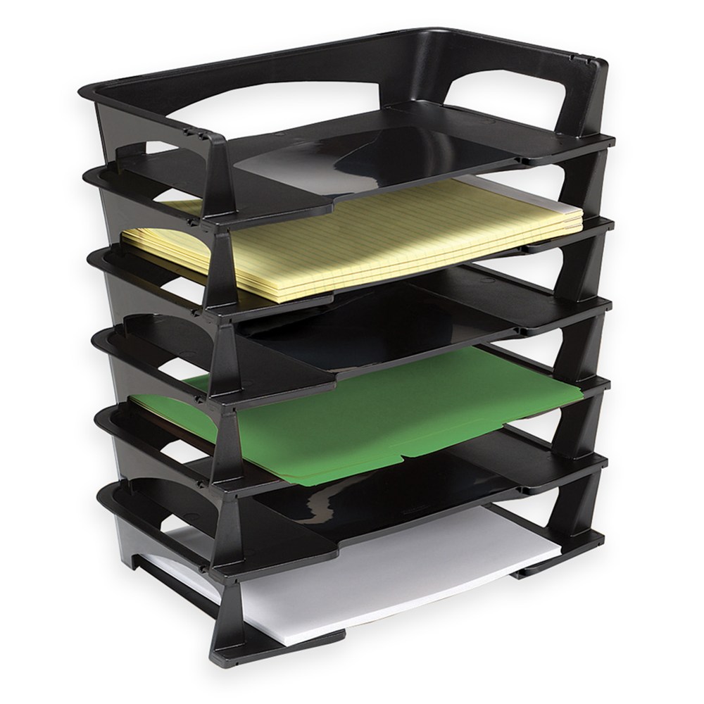 Brenton Studio Stacking Desk Trays, 2 1/2inH x 15 1/4inW x 8 3/4inD ...