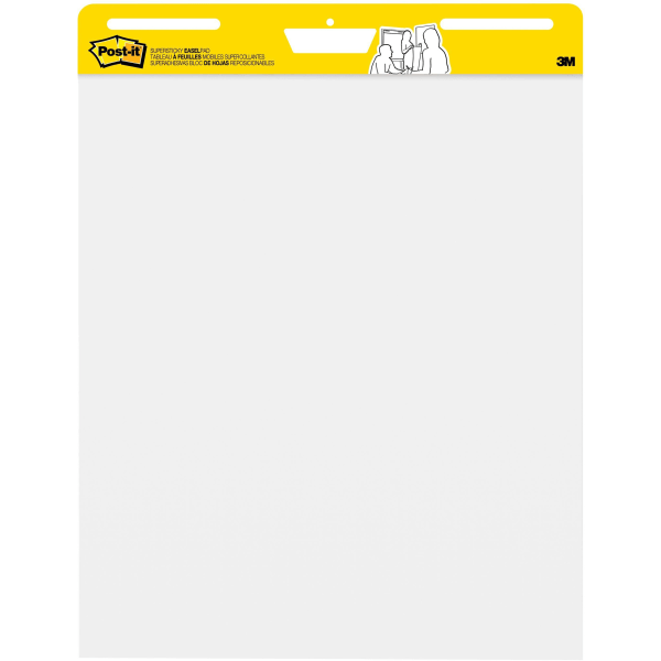 Post-it® Super Sticky Easel Pads, 25 x 30, White, Pack Of 6 Pads