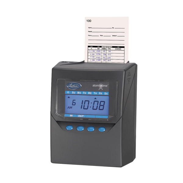 Totalizing Time Recorder, Gray, Electronic, Automatic LTH7500E