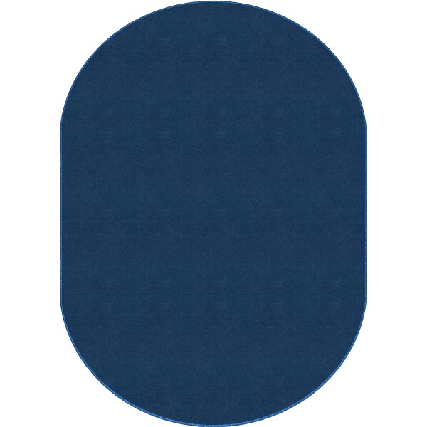 Flagship Carpets Americolors Area Rug, Oval, 7' 6&quot; x 12', Royal Blue FCIAS45RB