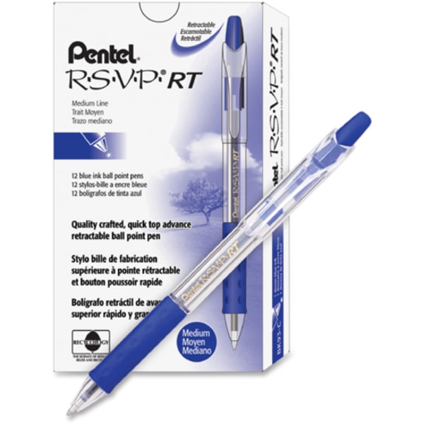 R.S.V.P.® Colors Ballpoint Pen, Assorted 5-Pack – Pentel of America, Ltd.