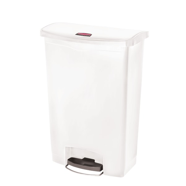 Step On Plastic Trash Can 13 Gal Rubbermaid Kitchen Waste Basket
