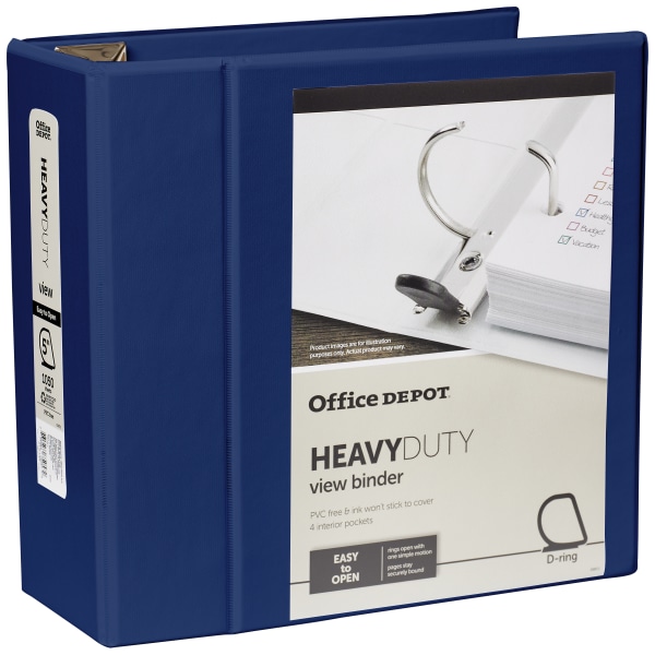 Office Depot Brand Durable View 3 Ring Binder 1 Round Rings