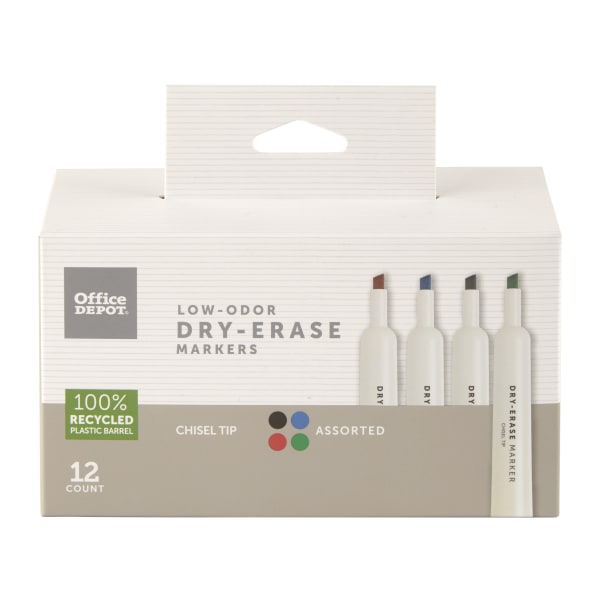 Office Depot&reg; Brand Low-Odor Dry-Erase Markers 128628