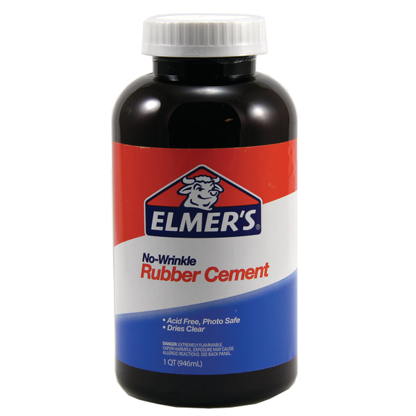 Rubber Cement, Repositionable, 4 oz