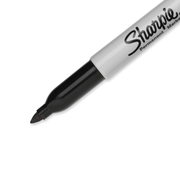 Sharpie Fine Point Permanent Markers, Gray Barrel, Black Ink, Pack Of 5