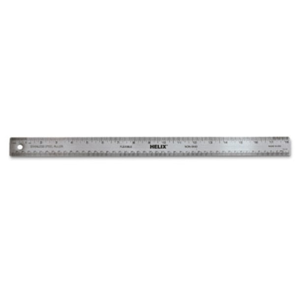 Helix Stainless Steel Ruler - 18&quot; Length - Metric 1375282