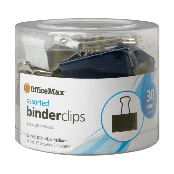 OfficeMax Multicolored Binder Clips 1378909