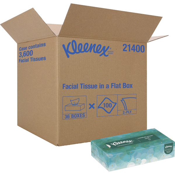 Kleenex&reg; FSC Certified Pop-Up Boxes 2-Ply Facial Tissue, White, 100 Tissues Per Box, Carton Of 36 Boxes KCC21400