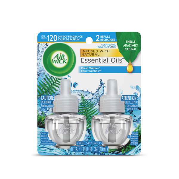 Air Wick Plug in Scented Oil Starter Kit (Warmer + 1 Refill) Fresh Linen  Air Freshener Essential Oils