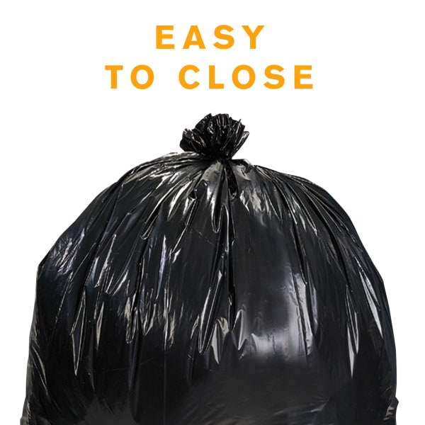Highmark™ Heavy Duty 0.9 mil. Extra-Large Trash Bags, 45 Gallon, 45 x  38.75, Black, Box Of 24 - Zerbee