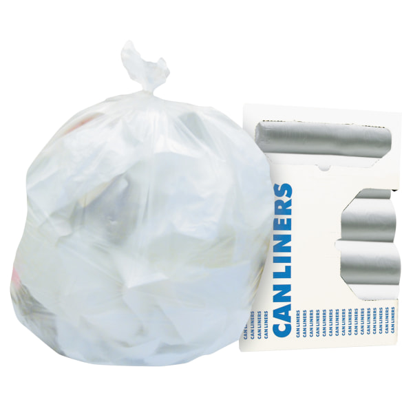 Earthsense Linear Low Density Recycled Can Liners, 10 gal, 0.85 mil, 24 x 23, Black, 500/Carton