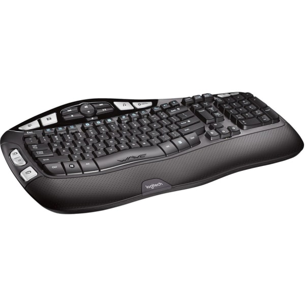 Logitech® K350 Wireless Full-Size Keyboard, Black, 920-001996 - Zerbee