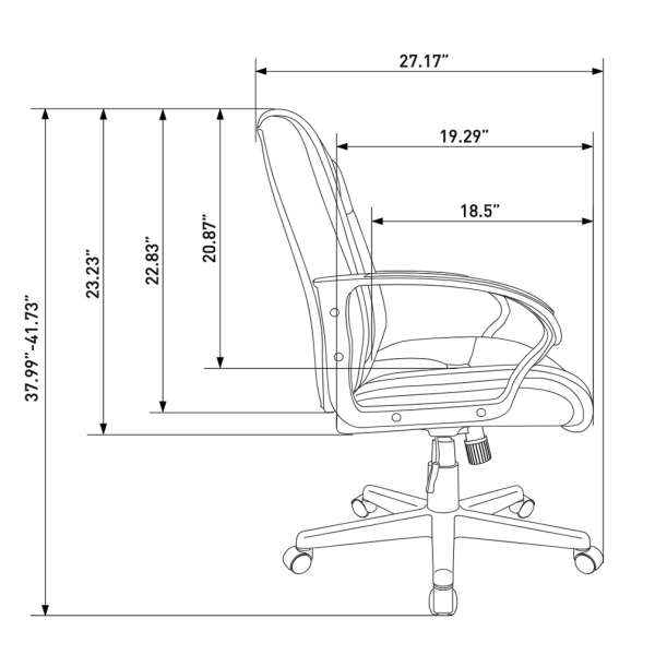 brenton studio ruzzi mid back chair