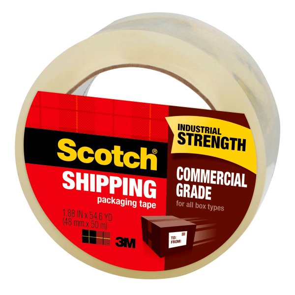 Scotch® Commercial Grade Packing Tape, 1-7/8 x 54.6 Yd., Clear