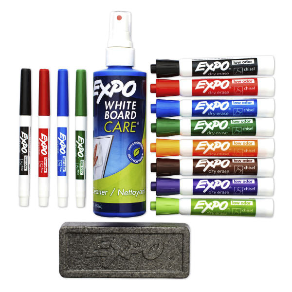 Expo Washable Low Odor Dry Erase Markers - Basic Supplies - 16 Pieces