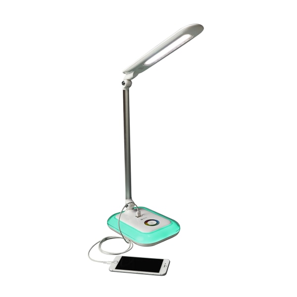 Ott-Lite Glow LED Desk Lamp with Color Changing Base - Black