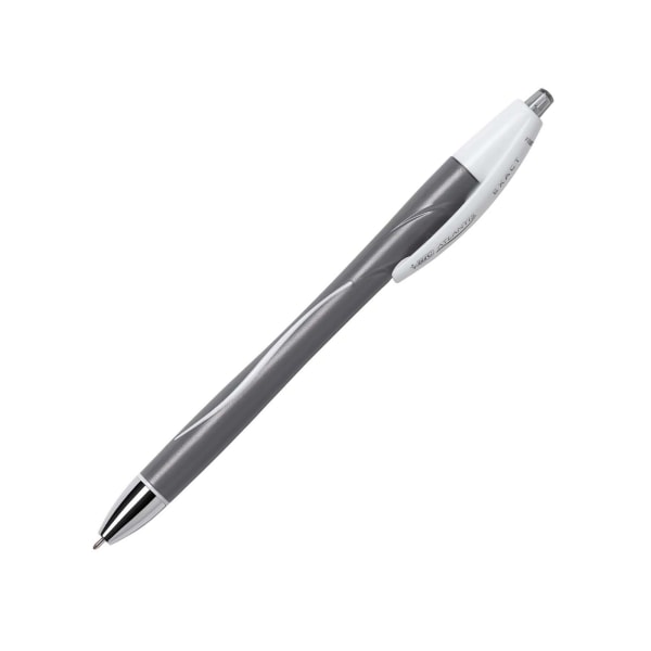 BIC® Glide™ Exact Retractable Ballpoint Pens, Fine Point, 0.7 mm, Gray  Barrel, Black Ink, Pack Of 3 Pens - Zerbee