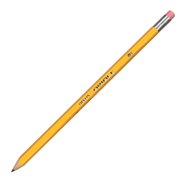 Dixon® Oriole Pencils, Presharpened, 2 Lead, Soft, Pack of 12 Zerbee