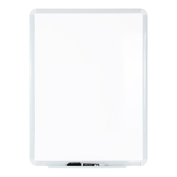 Melamine DryErase Whiteboard, 18" x 24", Plastic Frame
