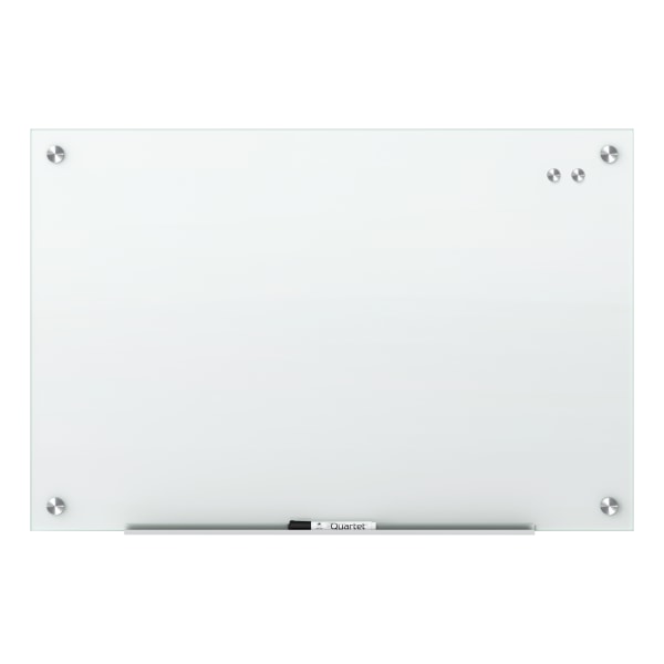 Infinity Magnetic Glass Marker Board, 36 x 24, White QRTG3624W