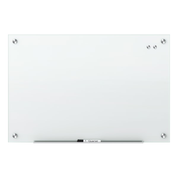 Quartet Infinity® Glass Unframed DryErase Whiteboard, 36" x 24", White Zerbee