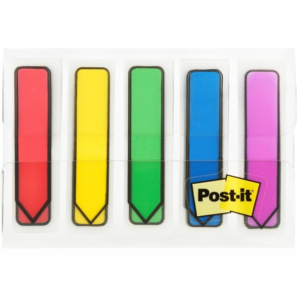 Postit® Notes Arrow Flags, 13/4" x 1/2", Assorted Primary Colors
