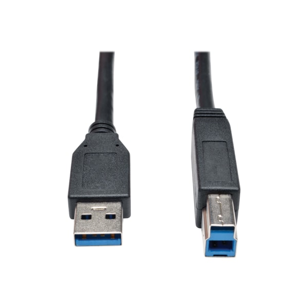 Tripp Lite 10ft USB 3.0 SuperSpeed Device Cable 5 Gbps A Male to B Male Black - USB for Hard Drive 195633
