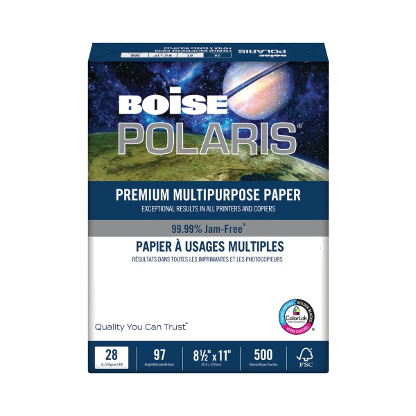 Boise ASPEN 100 Multi Use Printer Copier Paper Letter Size 8 12 x