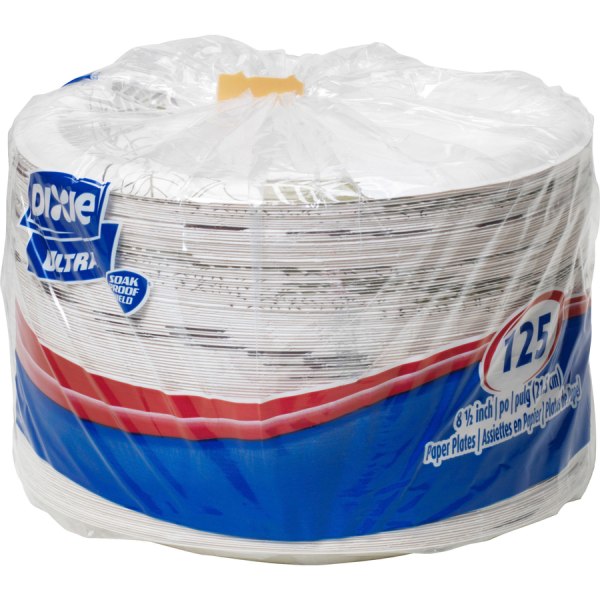 Georgia-Pacific Dixie Basic 8.5 Light-Weight Paper Plates by GP