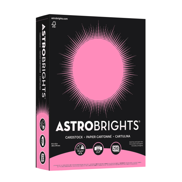 Astrobrights Color Cardstock, 65lb, 8.5 x 11, Lunar Blue, 250/Pack (WAU22721)