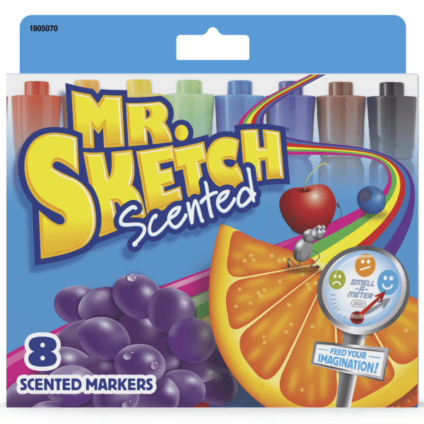 4 Count Mr Sketch Scented Washable Stix Markers: What's Inside the Box