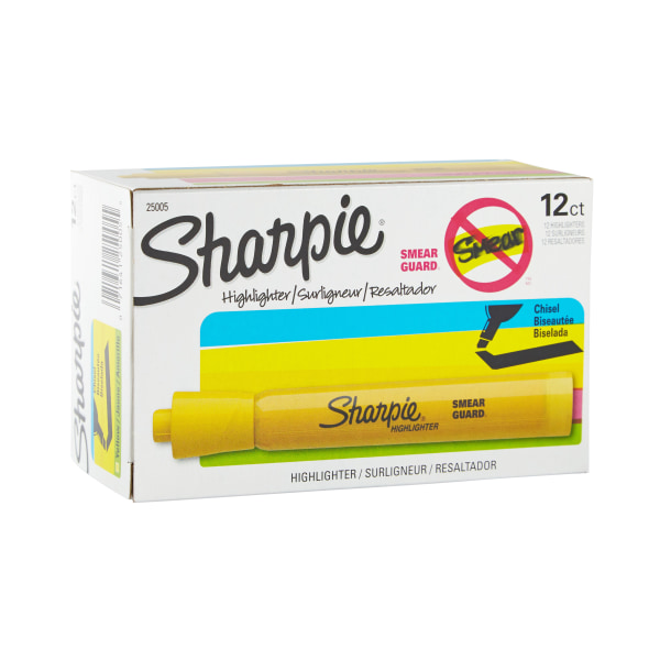 Sharpie Accent Tank Style Highlighters Chisel Tip Assorted Colors