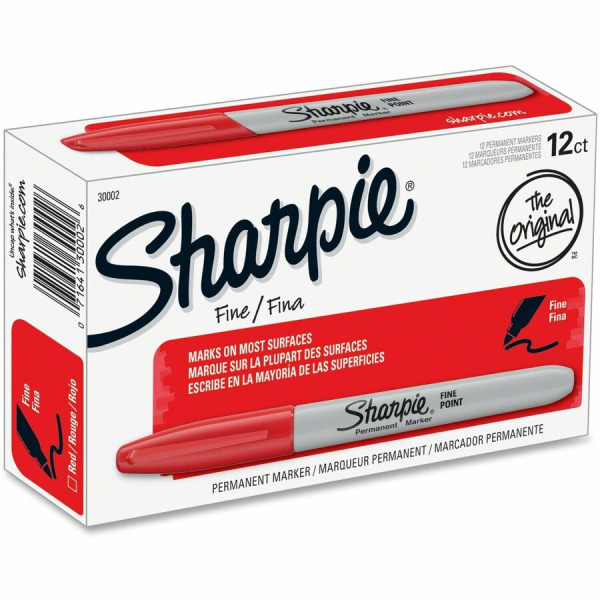 Product of Sharpie Permanent Marker - Fine Point - Select Color - 12 ct. - Permanent  Markers [Bulk Savings] 