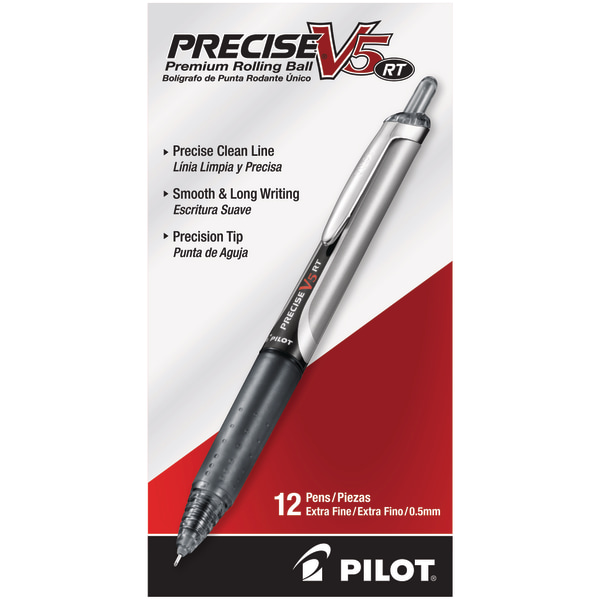  Pilot Frixion Retractable 0.5mm Fine Tip Heat Erasable Multi  Purpose Pens Refills Set (Black) : Office Products