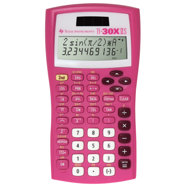 Texas Instruments TI-30X IIS Pocket Scientific Black Calculator -  Calcolators (Pocket, Scientific, 11 Digits, 2 Line, Battery/Solar, Black)