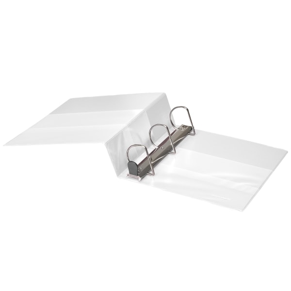 3 Ring Binder Heavy Duty D Ring Binders 4 Inch Binder Extra Large Wide  Clear