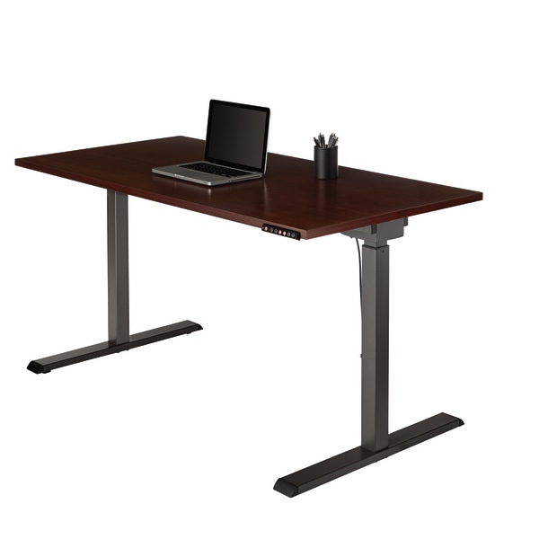 Realspace Smart Electric 48 W Height Adjustable Standing Desk WhiteNatural  - Office Depot