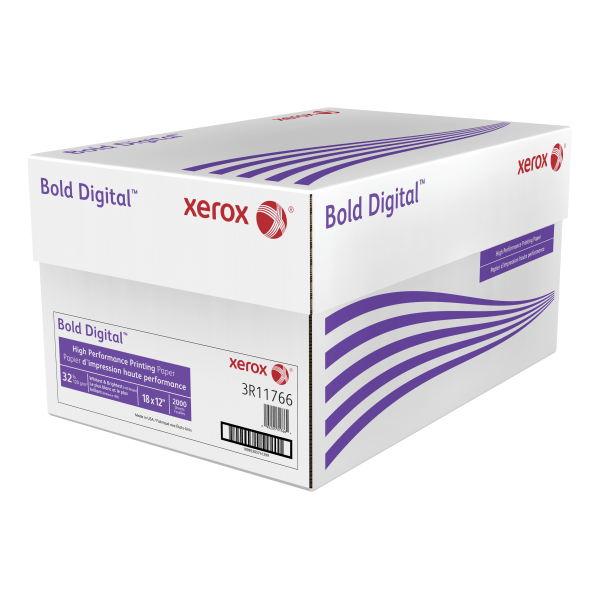 Xerox Bold Digital Printing Paper, Tabloid Extra Size (12 inch x 18 inch), 100 (U.S.) Brightness, 32 lb, White, 500 Sheets per Ream, Case of 4 Reams