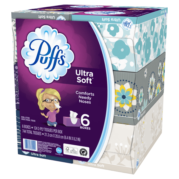 Puffs Ultra Soft 1-Ply Facial Tissues - Zerbee