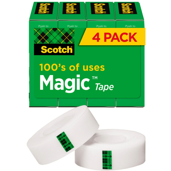 3M 15 Scotch Satin Finish Giftwrap Tape, 3/4-Inch X 650-Inch, Clear