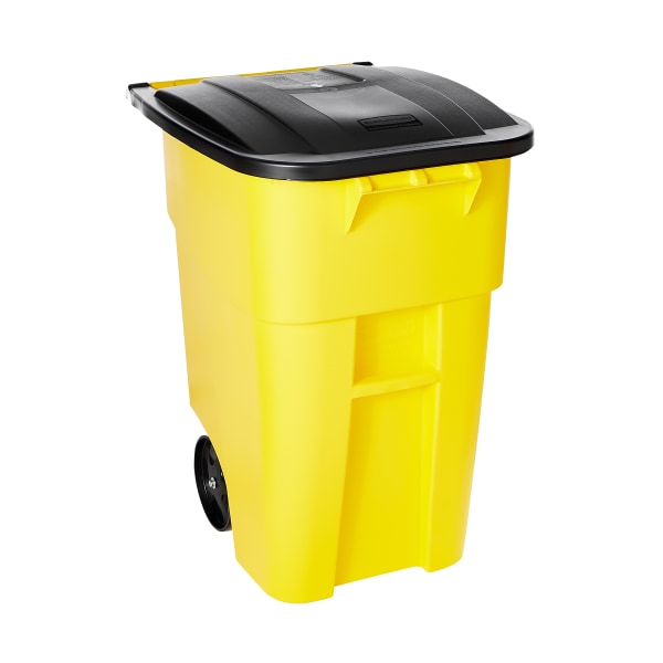 Rubbermaid Slim Jim® 23 gal Black Plastic Trash Receptacle - 20L x 11W x  30H