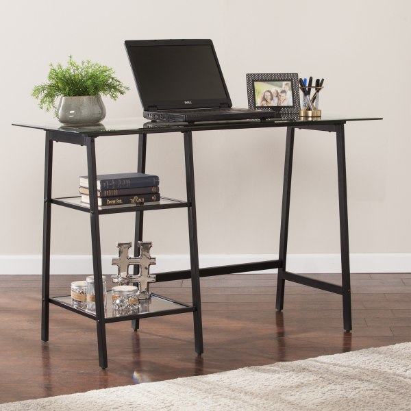 southern enterprises glass desk