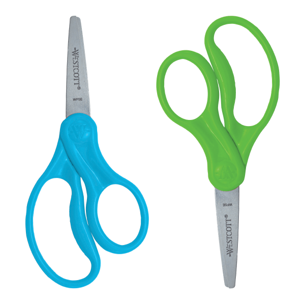Westcott® Hard Handle Kids Value Scissors, 5, Pointed, Assorted