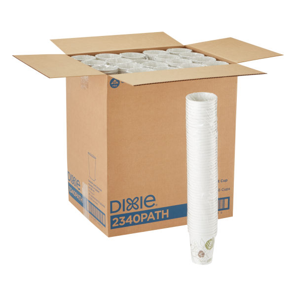 DIXIE 16 oz. Clear Disposable Plastic Cups, PETE, 25/Sleeve, 20