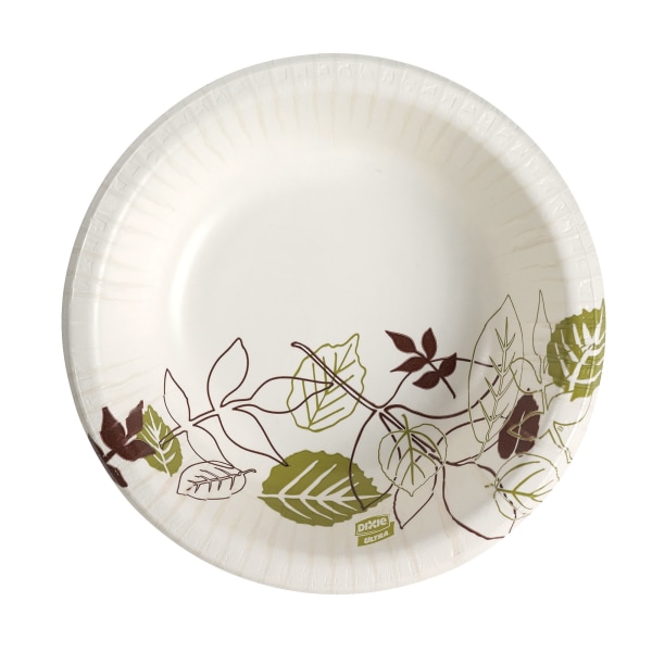Dixie 6 7/8 Medium-Weight Paper Plates by GP PRO (Georgia-Pacific);  Pathways; UX7WS (CASE); 125 Count (Pack of 4); Total 500