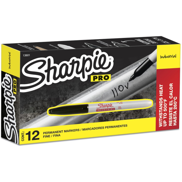 Sharpie Permanent Fine Point Markers Red Pack Of 12 Markers - Office Depot