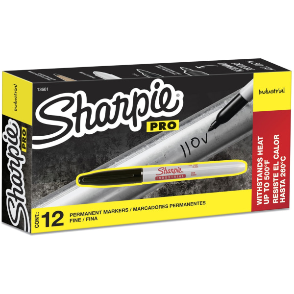 Integra Industrial Markers - Fine Marker Point - Black - 12 / Box Integra Industrial Markers - Fine Marker Point - Black - 12 / Box